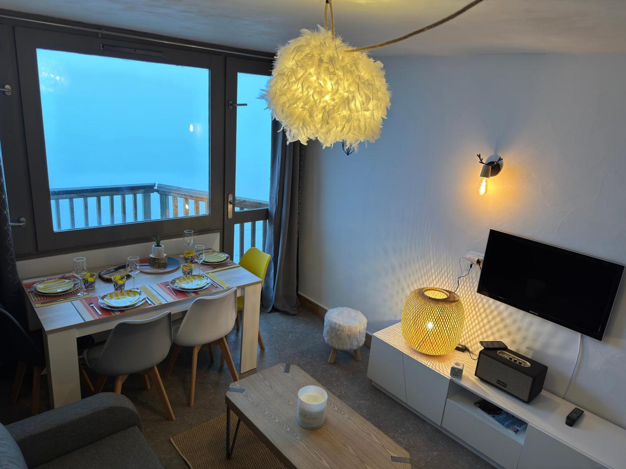 Paquebot Des Neiges - Appartement 4 Personnes - Vue Mont Blanc La Plagne Kültér fotó