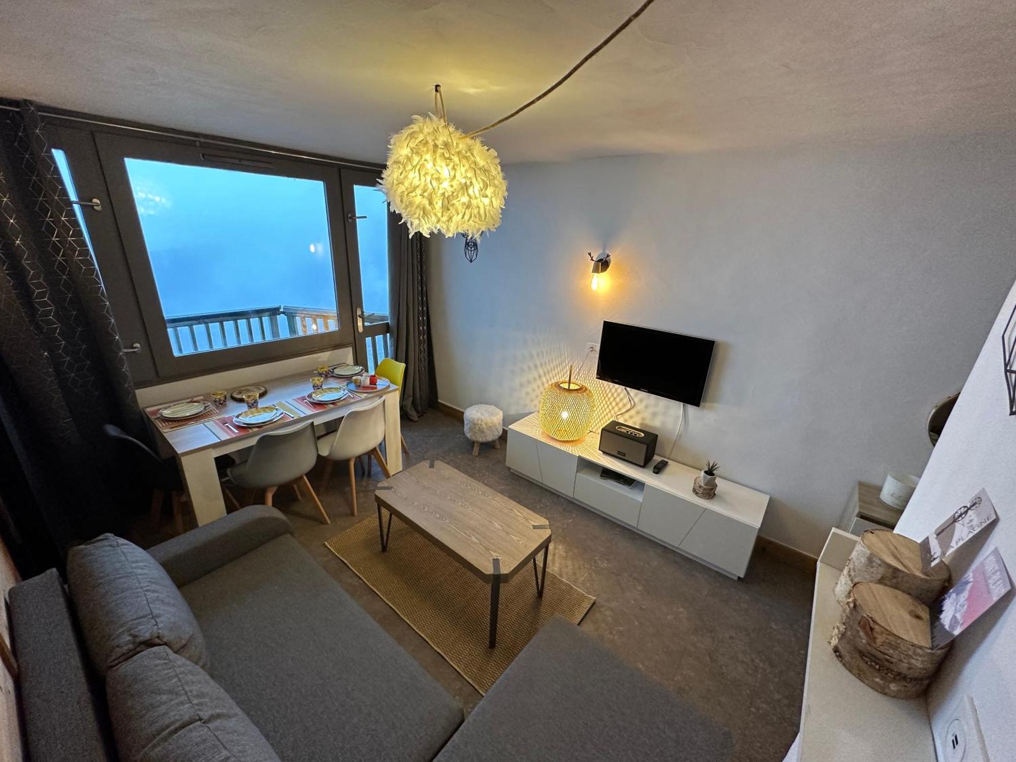 Paquebot Des Neiges - Appartement 4 Personnes - Vue Mont Blanc La Plagne Kültér fotó